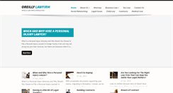 Desktop Screenshot of oreillylawfirm.net