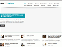 Tablet Screenshot of oreillylawfirm.net
